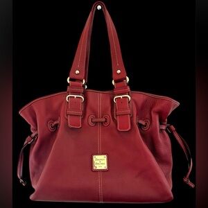 Dooney and Bourke red pebble leather Chiara Bag